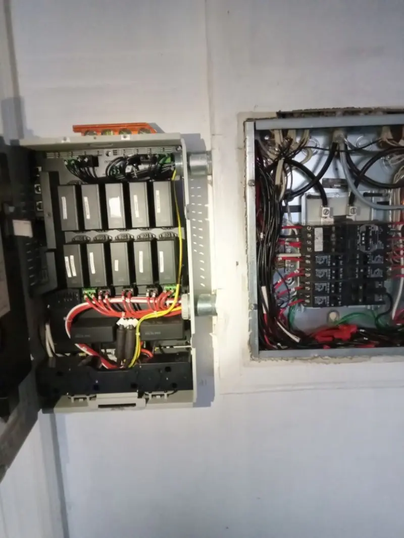 Electrical panel upgrade completed for Security Camera Wiring in Vacaville